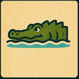 Crocodile tile